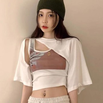 爵士jazz跳舞蹈甜酷颯帥風格女孩穿搭蹦迪上衣服套裝夏季辣妹女裝