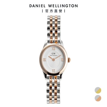 Daniel Wellington DW Ophelia Mini 25.5x22mm 橢圓雙色鍊帶腕錶