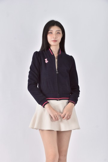 (S) knights bridge羊毛刺繡藍色外套