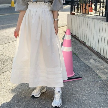 ˏˋ 𝐻𝑒𝑦 𝑆𝑝𝑟𝑖𝑛𝑔 - ̗̀ 🌷⛅️ ̖́韓國 INS 夏日甜美氣質百搭花邊高腰百搭半身裙