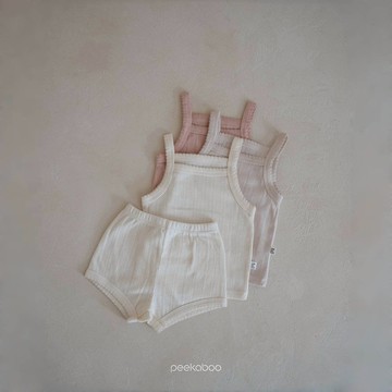 peekaboo 柔美鏤空兒童套裝｜兒童背心 寶寶套裝 韓國童裝 寶寶背心 女童套裝 女童短褲