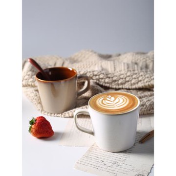 陶瓷日式窯變復古咖啡杯牛奶杯家用水杯早餐杯子餐廳個性創意情侶