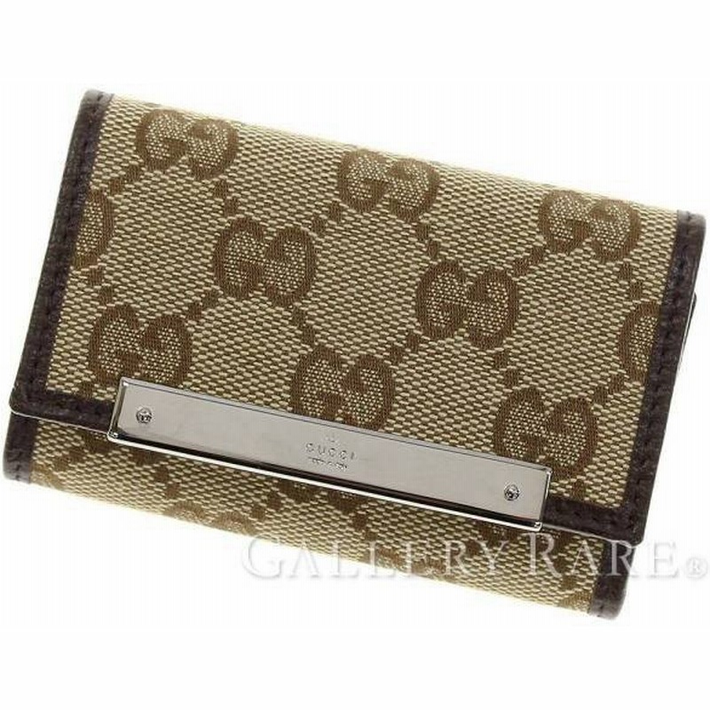 グッチ キーケース 6連 Ggキャンバス ブラウン レザー Gucci メンズ キーホルダー 通販 Lineポイント最大0 5 Get Lineショッピング