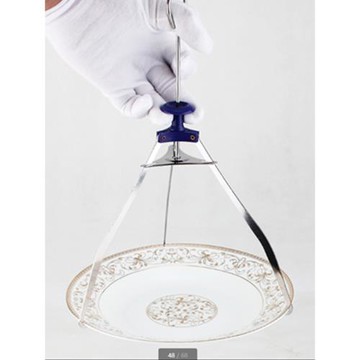 三角碗碟夾不銹鋼取物取碗器提盤碟家用防燙夾三腳盤三角夾耐高溫