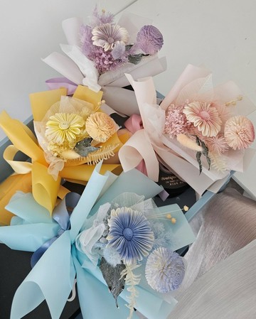 多色 小清新太陽花小花束 畢業花束 小資花束
