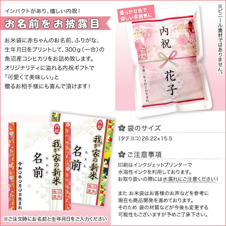 新米 我が家の新米 300ｇ×11袋セット [令和5年産 ： 魚沼産コシヒカリ 米 名入れ ギフト]送料無料 （北海道、九州、沖縄除く）