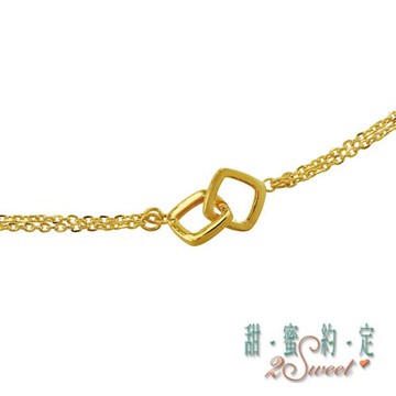 【甜蜜約定】純金手鍊-約重1.35錢(HC-S1634)