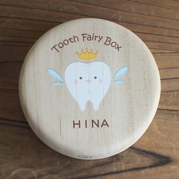 刻字 彩色 Ver.2 乳牙收納盒 嚴選高品質桐木 Tooth box 寶寶牙齒收納 嬰兒牙齒盒 彌月禮 七五三禮物 贈禮
