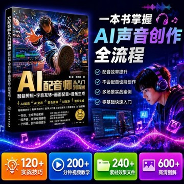 AI配音師從入門到精通 智能剪輯 字音互轉 畫面配音 音樂生成叢書