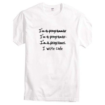 程序員T恤搞怪幽默吐槽I write code男純棉圓領春夏禮物 短袖衣服