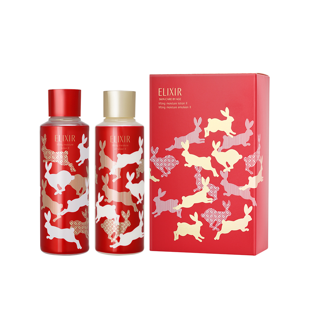 ELIXIR 怡麗絲爾 彈潤保濕水乳(滋潤) 兔年限定組