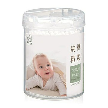 KUKU酷咕鴨 細紙軸棉花棒200入★衛立兒生活館★
