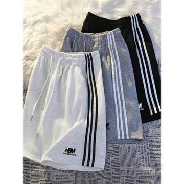 外貿原單正品尾貨清倉~重磅純棉短褲夏季男女防曬五分褲三杠中褲