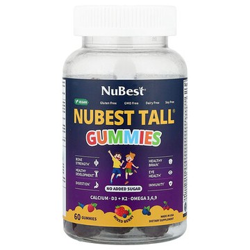 NuBest, Nubest Tall® 軟糖，什錦漿果味，60 粒