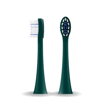 ZenyumSonic 音波振動牙刷 溫和潔淨刷頭2入組(星辰綠)