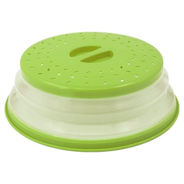 可折疊微波爐加熱防濺蓋  1層  綠色  1個