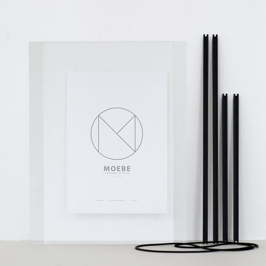 MOEBE   フレーム 50×70cm(Aluminium(Black)) FRAME アルミニウム ブラック 額縁 デンマーク インテリア ムーベ 116478