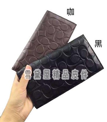 限時 滿3千賺10%點數↘ | ~雪黛屋~COACH 長皮夾男仕長夾國際正版進口防水防刮皮革二折型主袋品證購證盒塵套提袋等候10-15日C750261