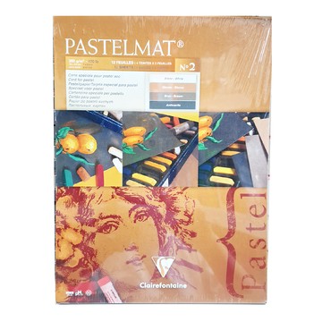 Clairefontaine PASTELMAT PAD 粉彩砂卡紙本 360g 12張 法國製  24 x 18cm
