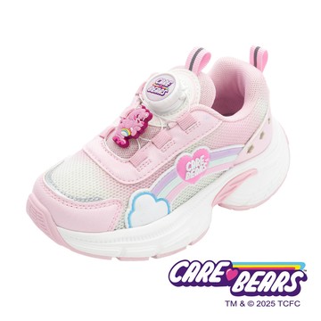 【CareBears】彩虹熊 童輕量旋轉扣運動鞋-粉色/CBKR59973