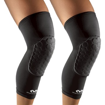 MCDAVID 進階蜂巢式長護膝 超耐用防磨損 加長版設計 亦可作為護肘使用  XXL  黑色  2個