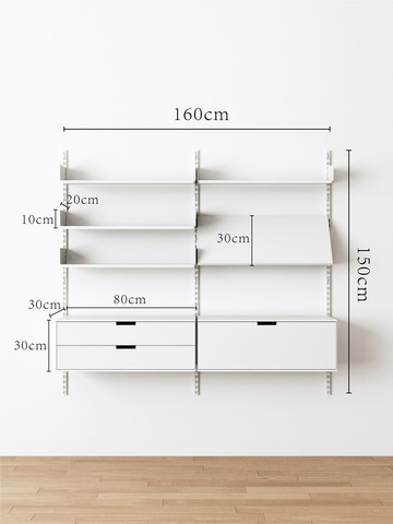 免運速發開發票 北歐上墻軌道書架掛墻展示架實木書架墻上置物架墻面壁掛式收納架