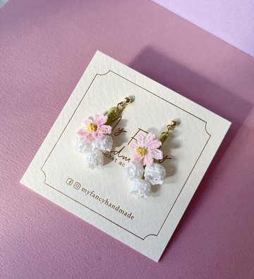 *My Fancy Handmade*手鈎花耳環