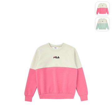 【FILA】KIDS 孩童款 長袖上衣-粉色 1TEX-8442-PK