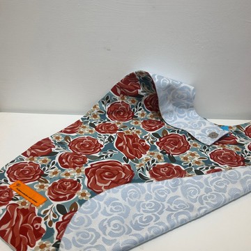 貴婦名媛指定款手工縫製圍兜-北歐風極簡線條 加長版 調皮猴猴