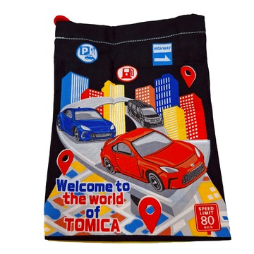 Skater 卡通束口式牙刷收納袋 205 x 148mm  多美車 黑色  1個