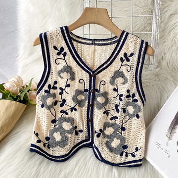 針織馬甲女年新款秋裝外穿春秋穿搭外搭網紅小背心潮馬夾上衣