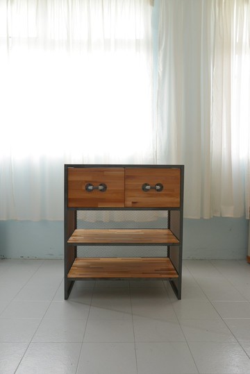 工業風抽屜三層櫃