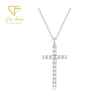 【CF鑽飾】項鍊 莫桑鑽《信仰》90分 鑽墜