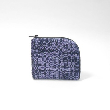 手織布 L型短夾01 含零錢袋 卡夾