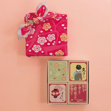 京都風呂敷包巾-竹久夢二 中巾-梅花