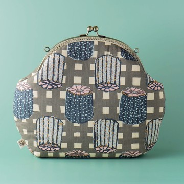 【竹輪可麗露-藍綠】復古金屬口金包#包包#日式#女包#古著#日系