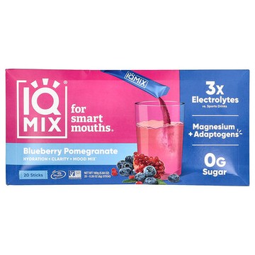 IQBAR, IQ Mix®，藍莓石榴味，20 條，每條 0.28 盎司（8 克）