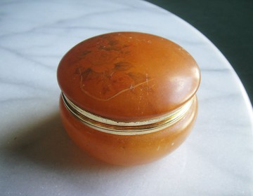 【老時光 OLD-TIME】早期二手義大利製石材珠寶盒