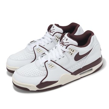 Nike 休閒鞋 Air Flight 89 Low 男鞋 白 可可色 低筒 復古 FQ8256-100