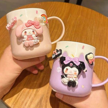 【臺灣-出貨】兒童牙刷杯三麗鷗洗漱杯男孩女孩刷牙杯子-漱口杯美樂蒂庫洛米SHAO1