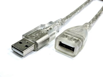 Pro-Best PRO BEST USB2.0A公/A母 全包母頭透明色1.8M
