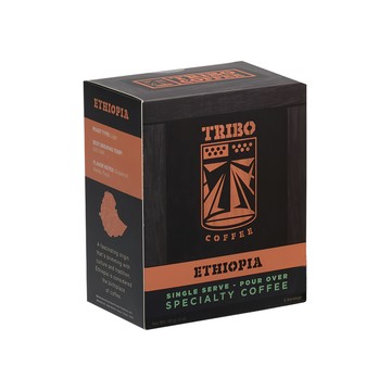 TRIBO COFFEE 濾掛式咖啡 衣索比亞 西達摩 淺焙 G1 水果調性 融合花草香氣  11g  5包  1盒