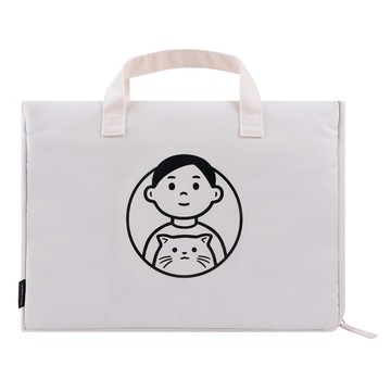 KOKUYO Noritake聯名 兩用托特包 - 白色 加肩帶總高590mm  36 x 9.5 x 38cm