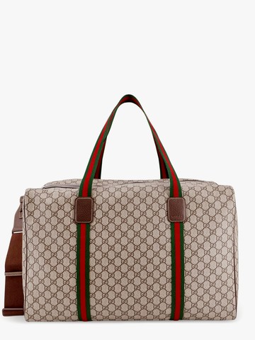 Gg supreme fabric duffle bag with web handles - GUCCI - gender_Woman