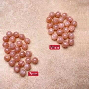 【肯爸水晶嚴選】橙月光7mm8mm/全孔/隔珠/配珠/DIY/單顆/單珠/水晶/天然/正能量/文創飾品/現貨