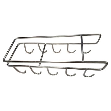 京太陽 免釘櫥櫃下掛架 25 x 8.5 x 7.5cm 銀色 廚房收納好幫手  1個