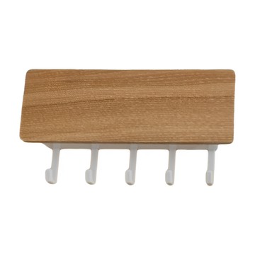 KOUJI叩吉好物 壁掛鑰匙架 每組皆附免釘膠  珍珠白  1個