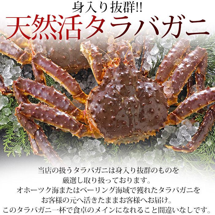 かに 北海道産 天然活タラバガニ 約4kg〜4.5kg 1杯