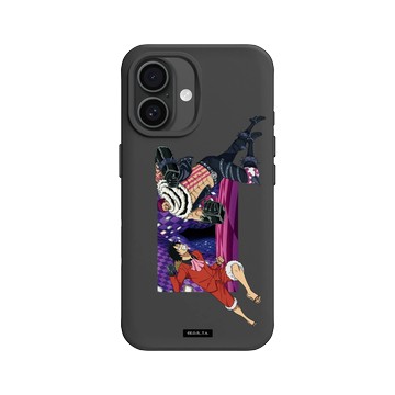 iPhone 16 SolidX 黑 - 航海王 One Piece - 角色系列-魯夫 vs 卡塔克利