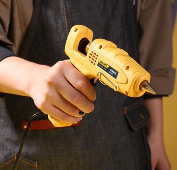 熱熔膠槍 得力熱熔膠槍手工制作電熱溶膠槍家用膠水條熱融膠棒11mm大號